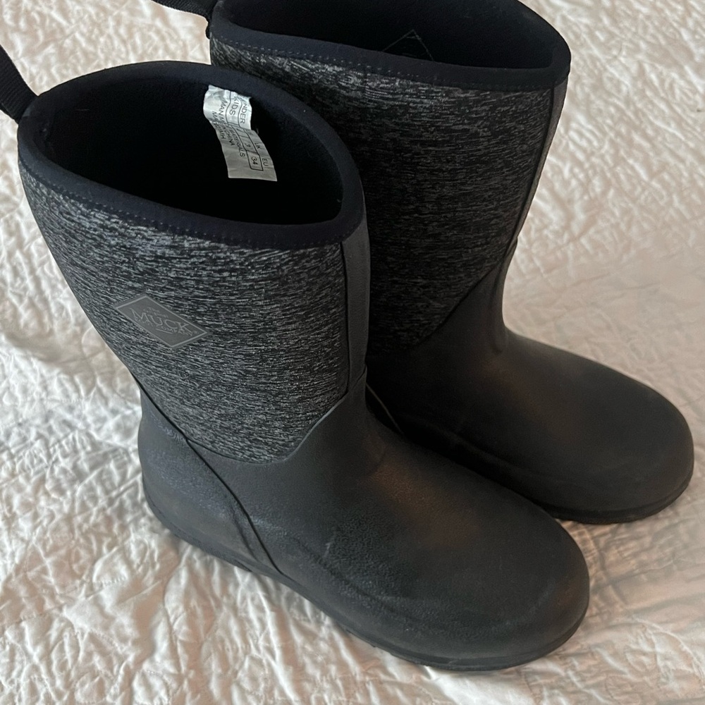 Kids Black Rain & Snow Boots
